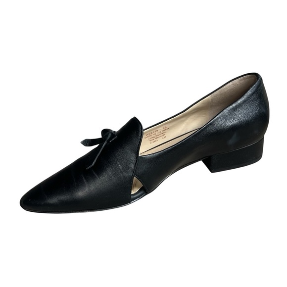 Cole Haan Viola Skimmer Pointed Toe Black Leather Loafers Size 6 - Picture 4 of 12